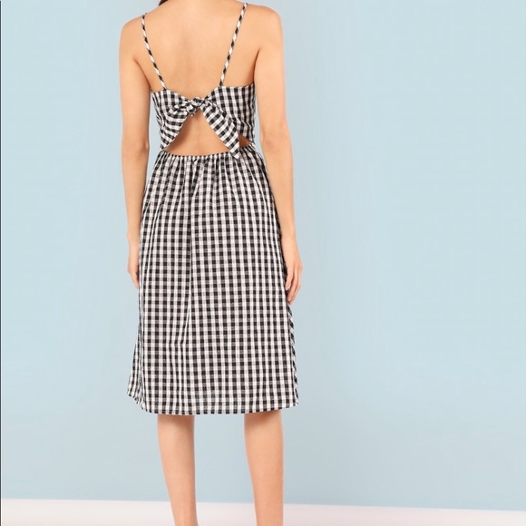 Gingham Midi Dress - Picture 4 of 6